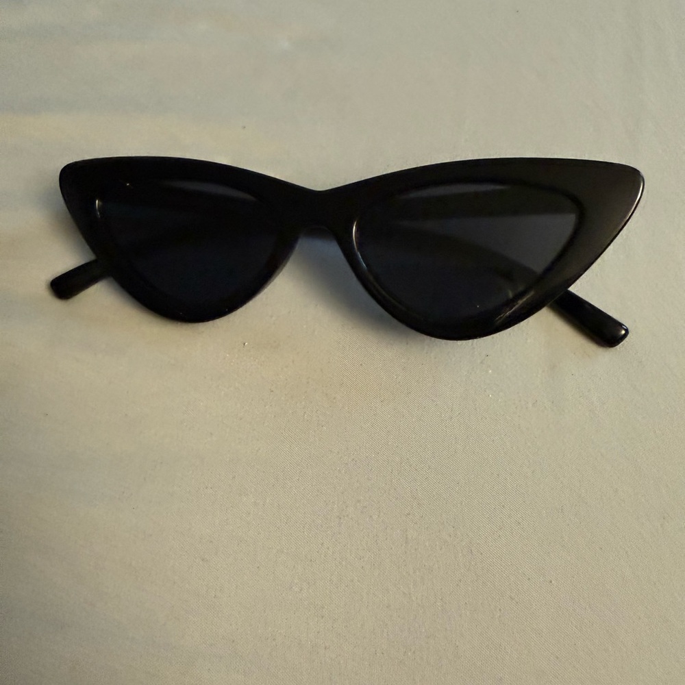 Le Specs Black Cat-Eye Sunglasses
